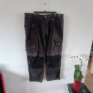 DeWalt Pro Stretch Work Pants 40x31 Black Cargo Utility Heavy Duty